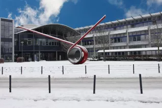 Campus Sankt Augustin im Schnee