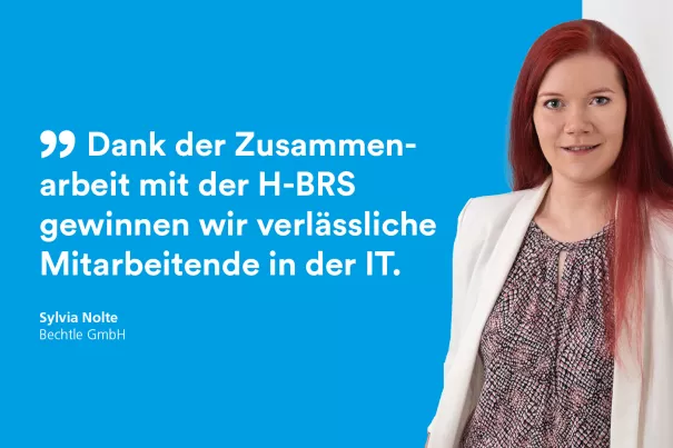 Kooperation mit der H-BRS - Testimonial Sylvia Nolte